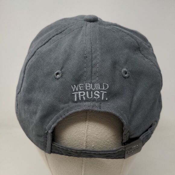 Unbranded Men's Slideback Hat Gray OSFA Embroidered Muncie We Built Trust Logo - Picture 5 of 7